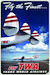 Fly the Finest - Fly TWA (Trans World Airlines) - Super Lockheed Constellation (Connie) Vintage metal poster metal sign 